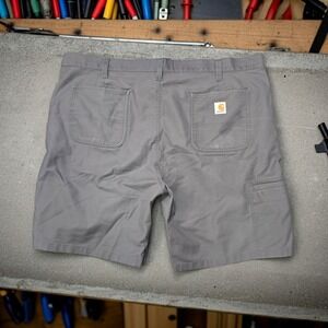 Carhartt Men's W46 Gray Cargo Work‎ Shorts – Utility Rugged Y2K Retro Style